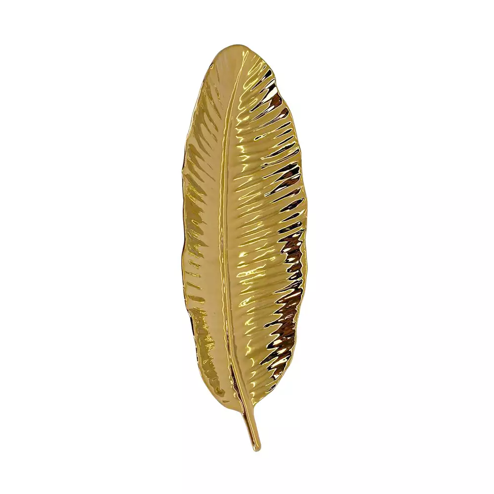 Hoja Decor Concepts Luxor 12X3X32Cm Dorado Poliresina 445-8510