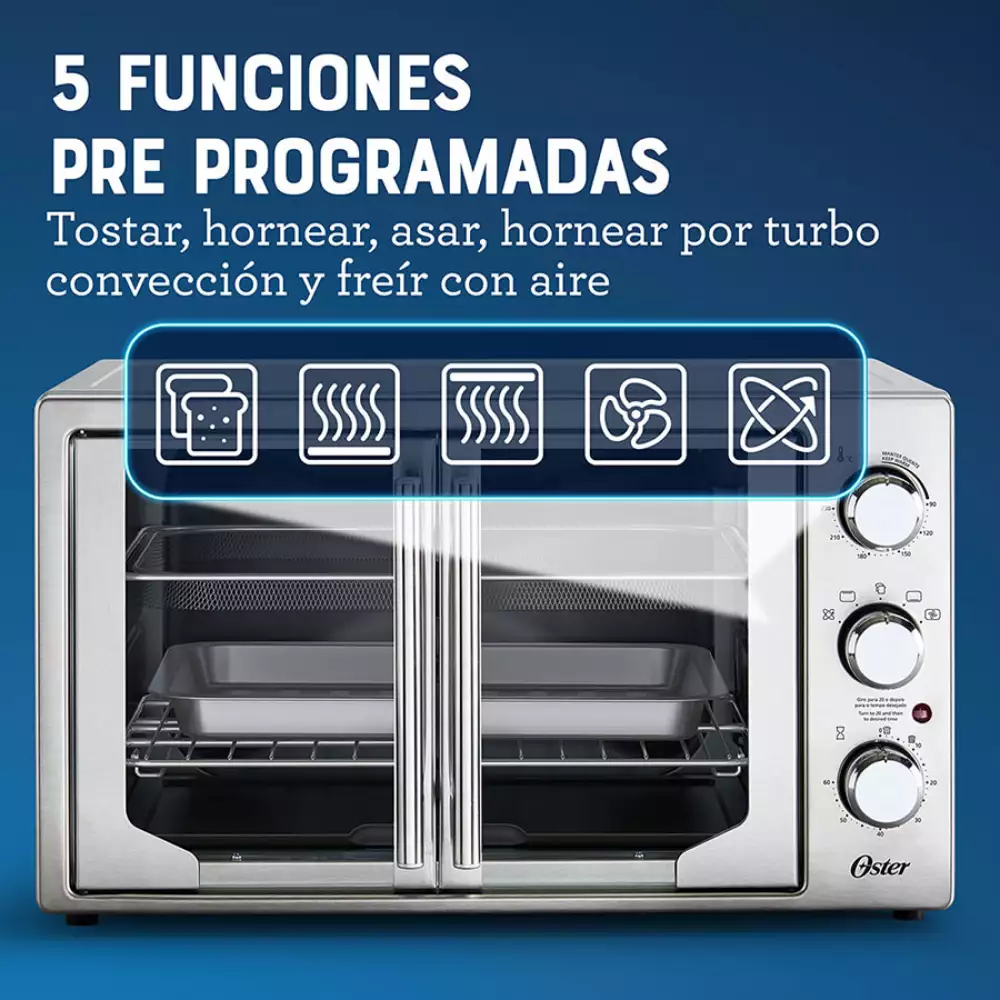 Horno Digital con Freidora de Aire 42 Litros Oster