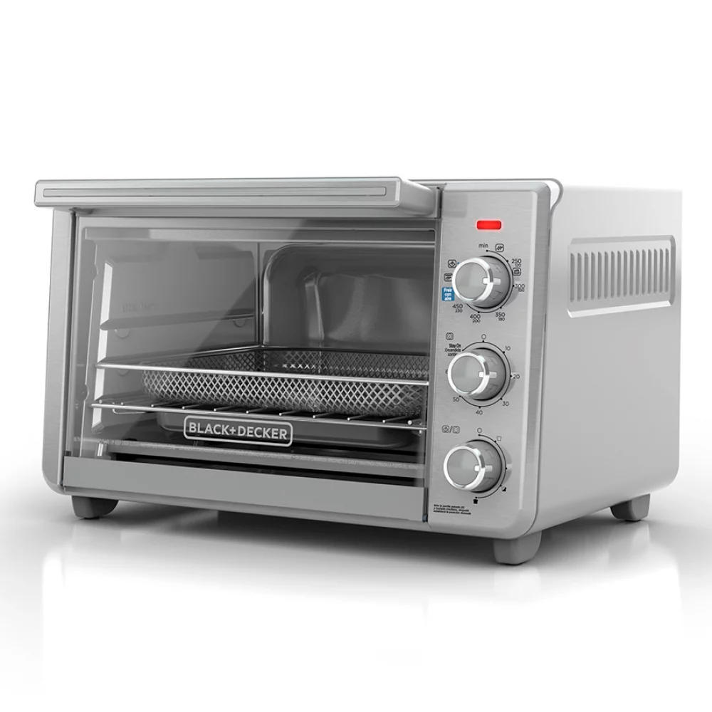 Horno Freidor de Aire Black+Decker 2 en 1 Hornea y Fríe