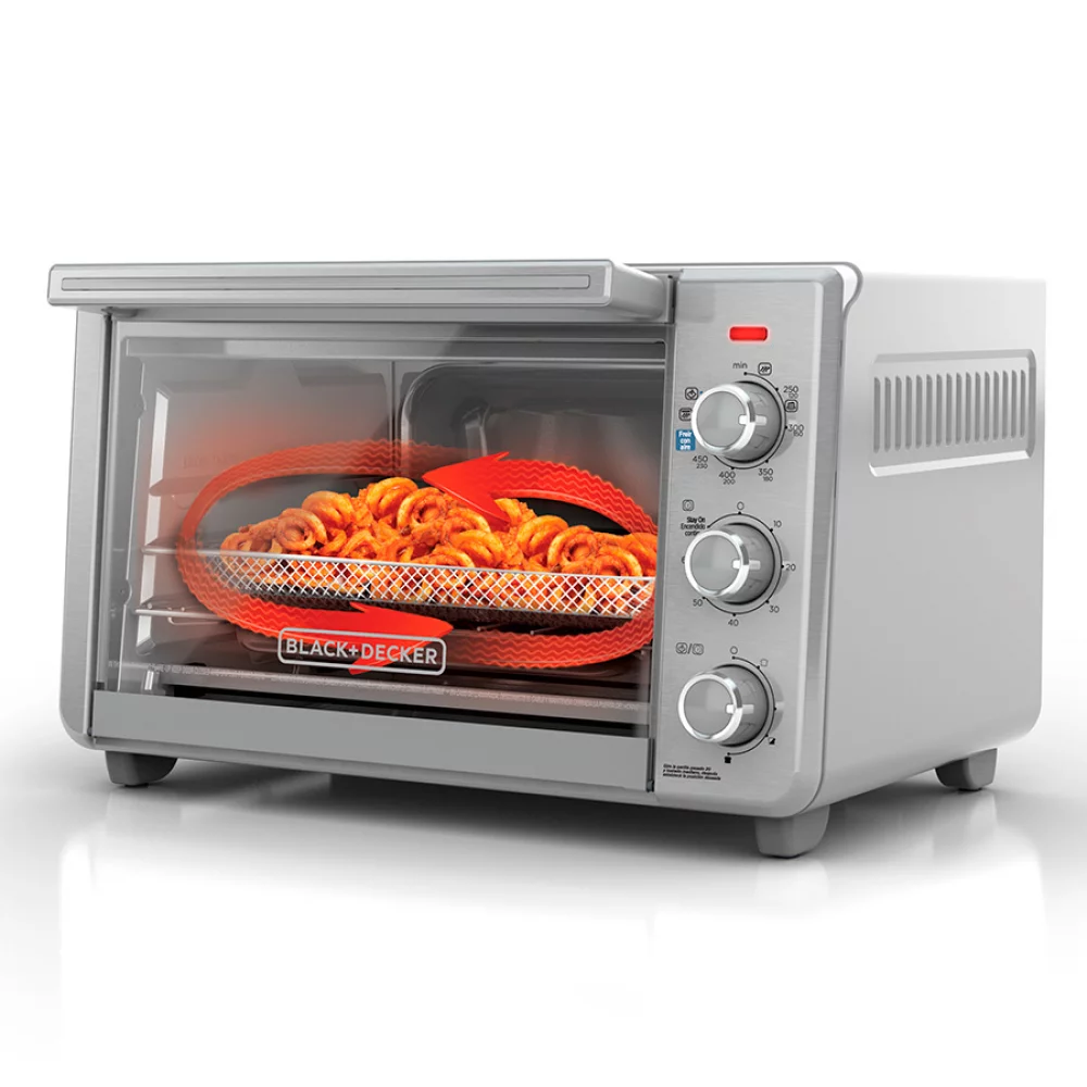 Horno Freidor de Aire Black+Decker 2 en 1 Hornea y Fríe
