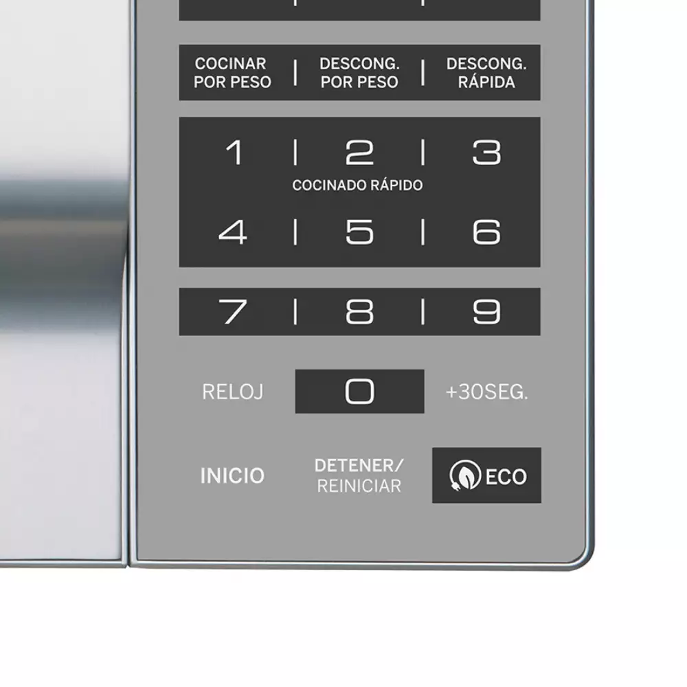 Horno microondas ge espejo 45x26x35cm gris 10.5 kg .7 pc 120