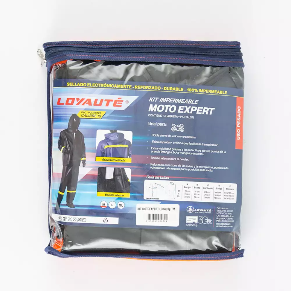 Impermeable Moto Motoexpert 2Pz M Pvc Exprt Tm