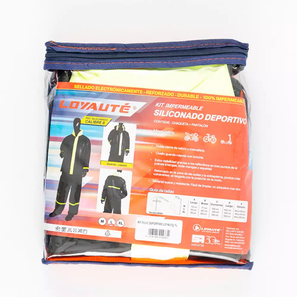 Impermeable Moto Siliconado 2Pz L Pvc Silicdepor Tl