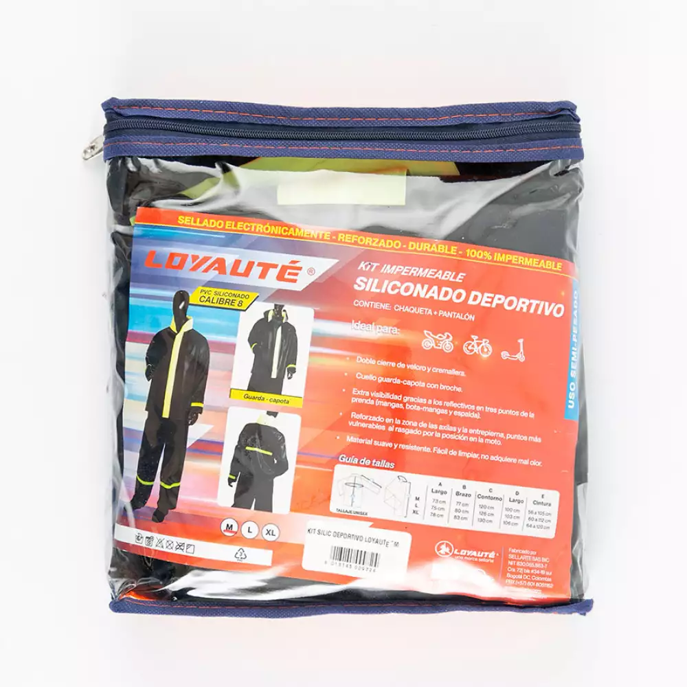 Impermeable Moto Siliconado 2Pz M Pvc Silicdepor Tm