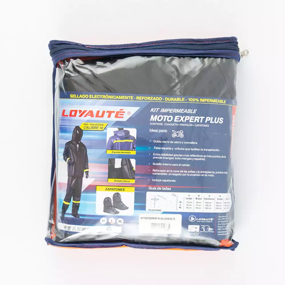 Impermeable Moto Zapatones + 2Pz L Pvc Exprtplus Tl