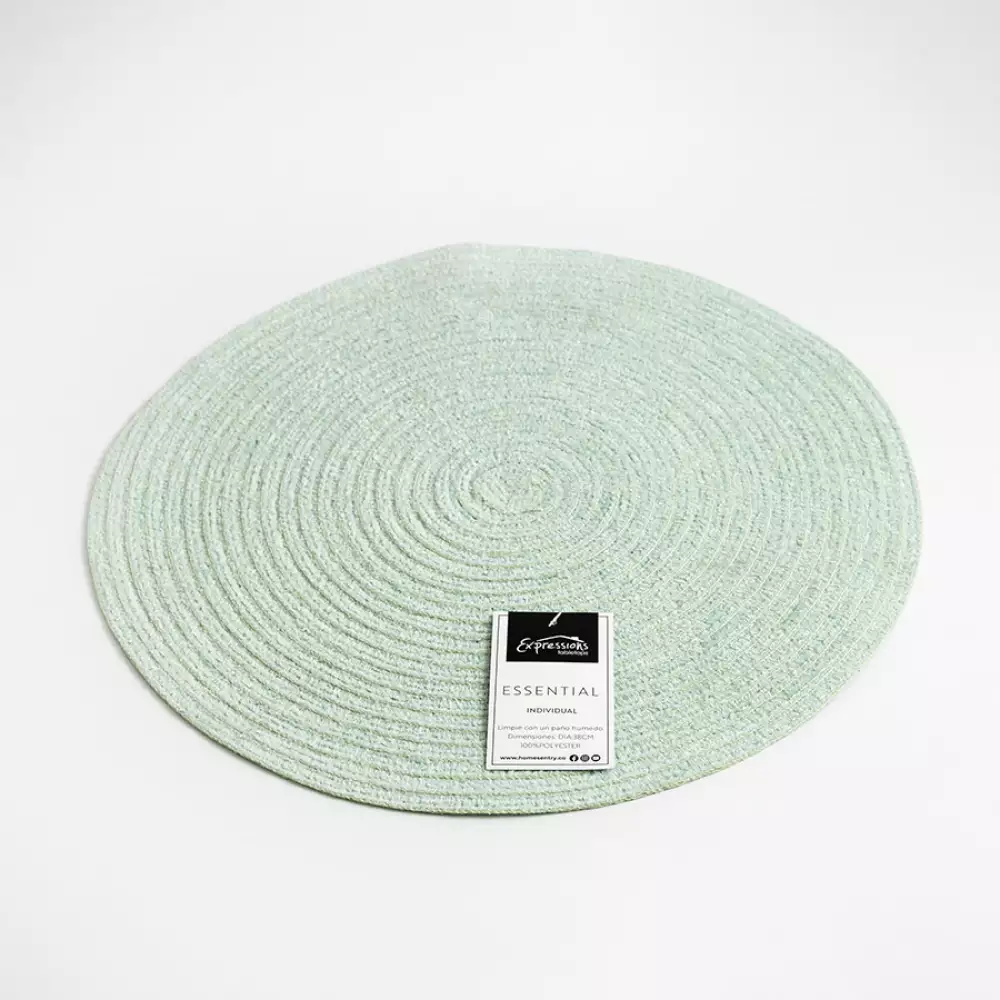 Individual Expressions Redondo 40X35Cm Verde Pvc