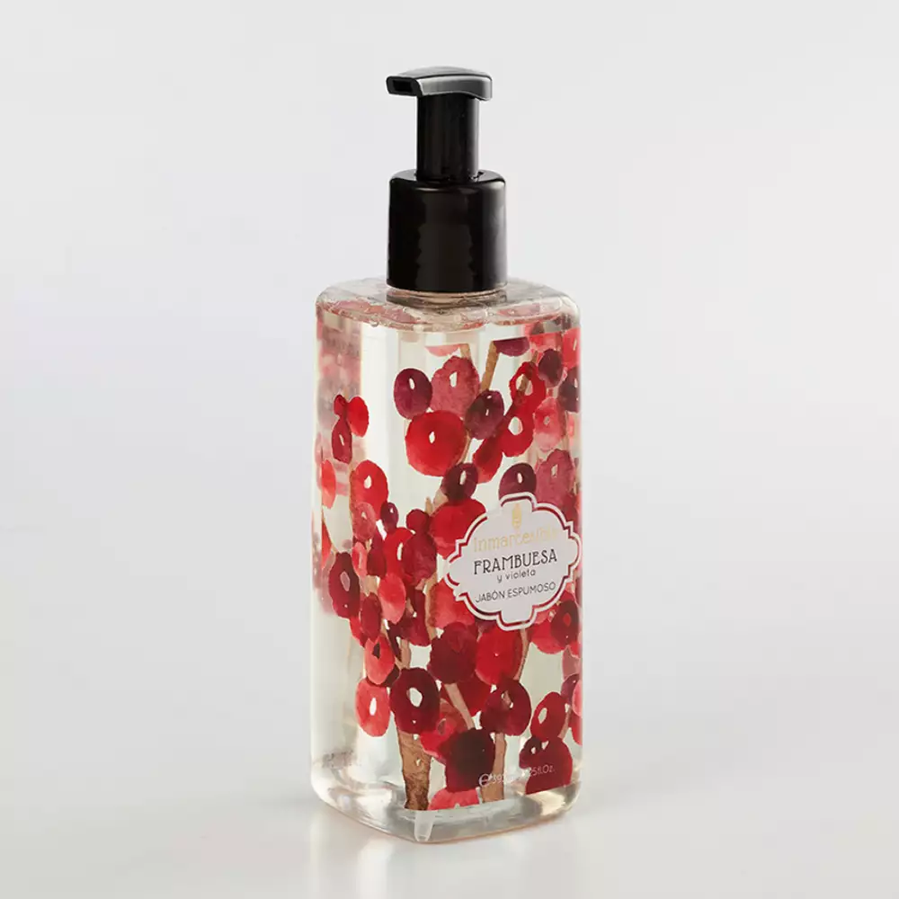Jabon espuma frabuesa violeta