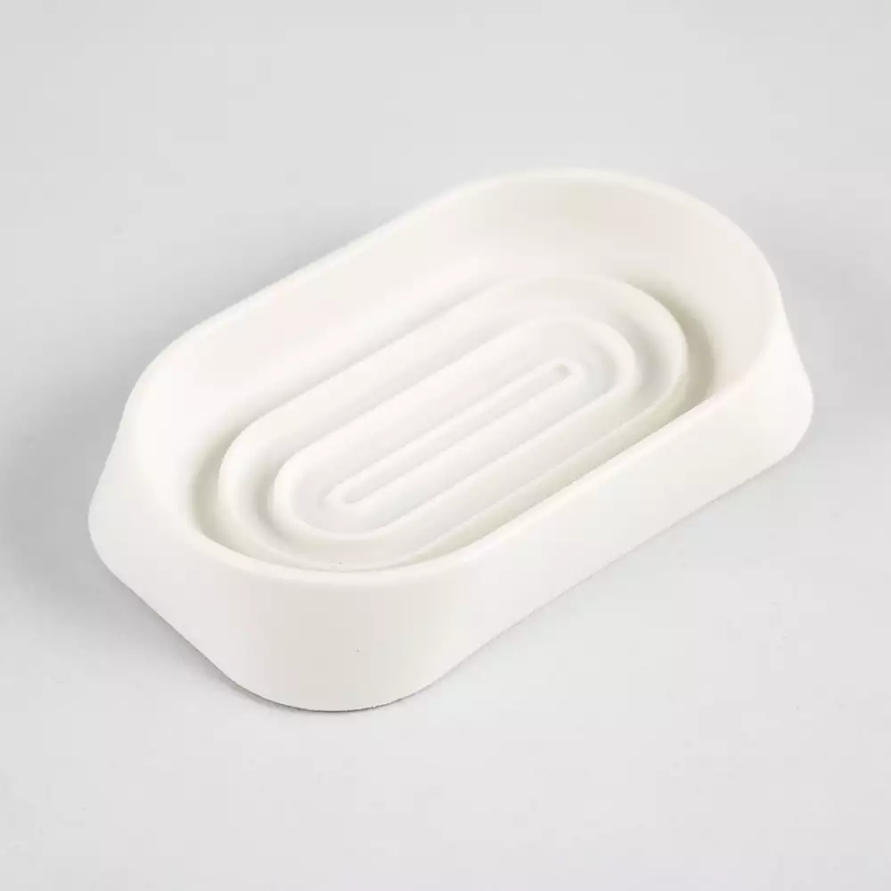 Jabonera Expressions 12X2X7Cm Blanco Polipropileno Ge11A00009B