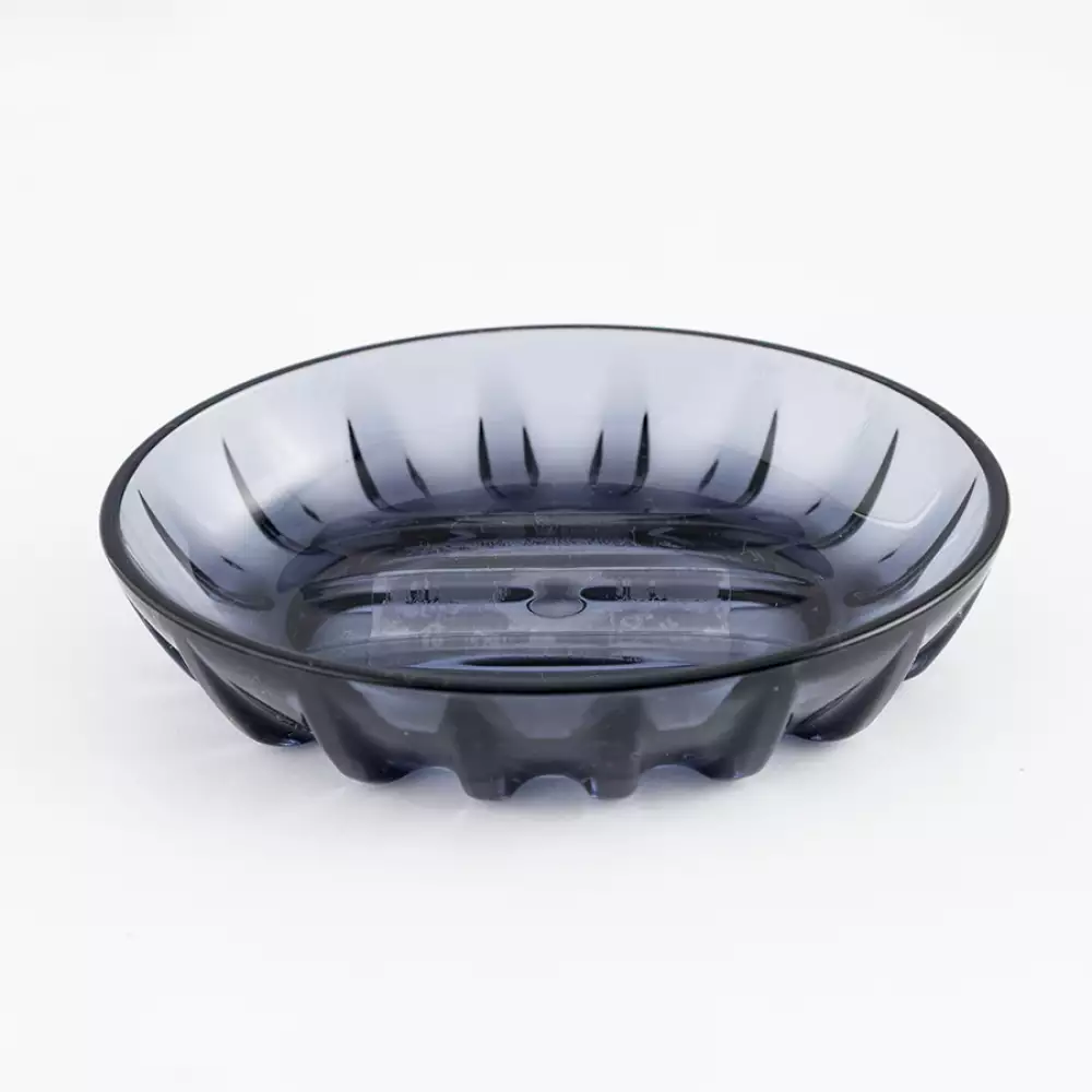 Jabonera Expressions Cristal 13X5Cm Negro Plastico