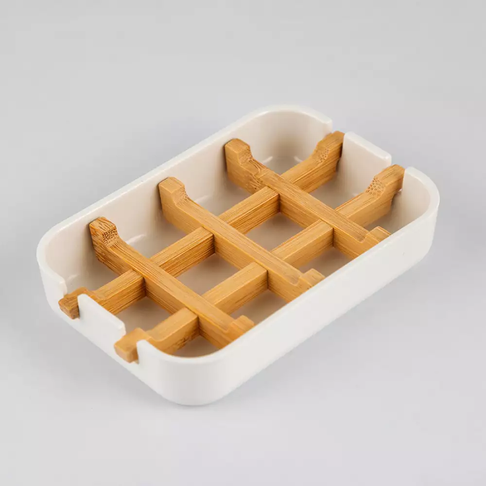 Jabonera Ubl Eco 12X8Cm Unicolor Fibra Bamboo