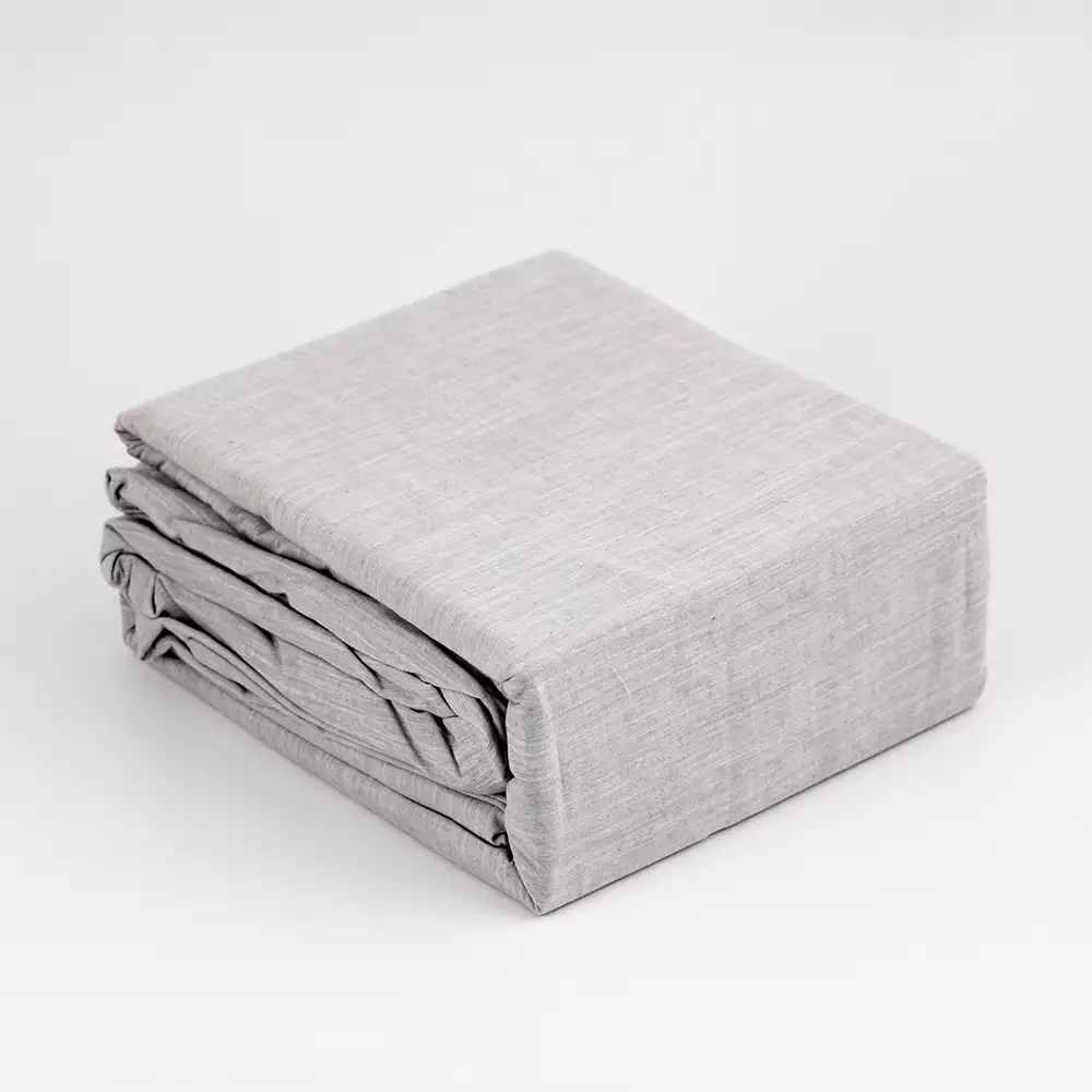 Juego De Duvet Expressions Doble 190X140Cm Gris Claro 100% Algodon