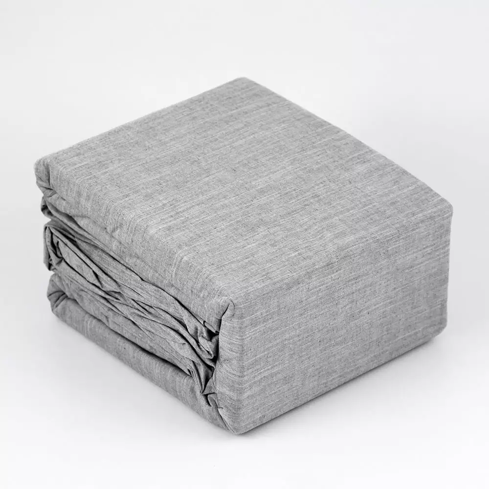 Juego De Duvet Expressions King 200X200Cm Gris Oscuro 100% Algodon