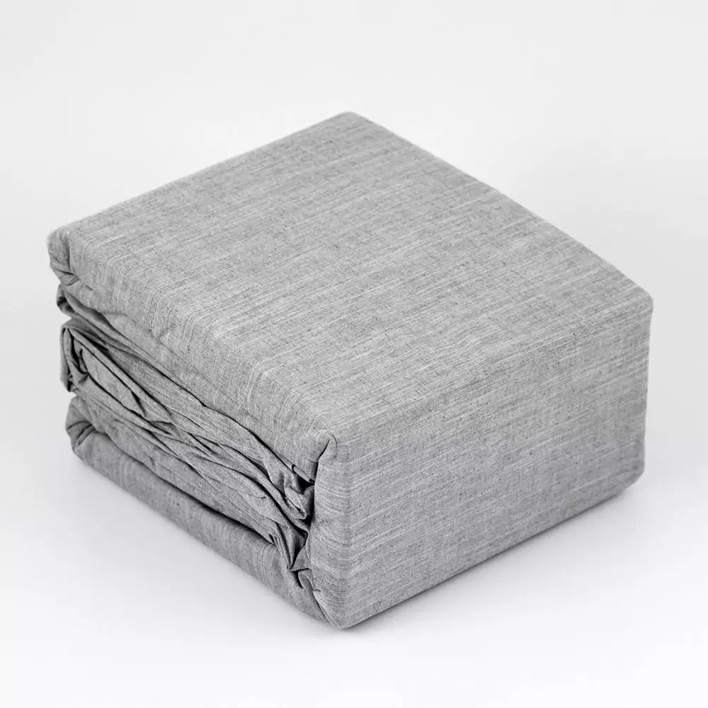 Juego De Duvet Expressions Queen 190X160Cm Gris Claro 100% Algodon