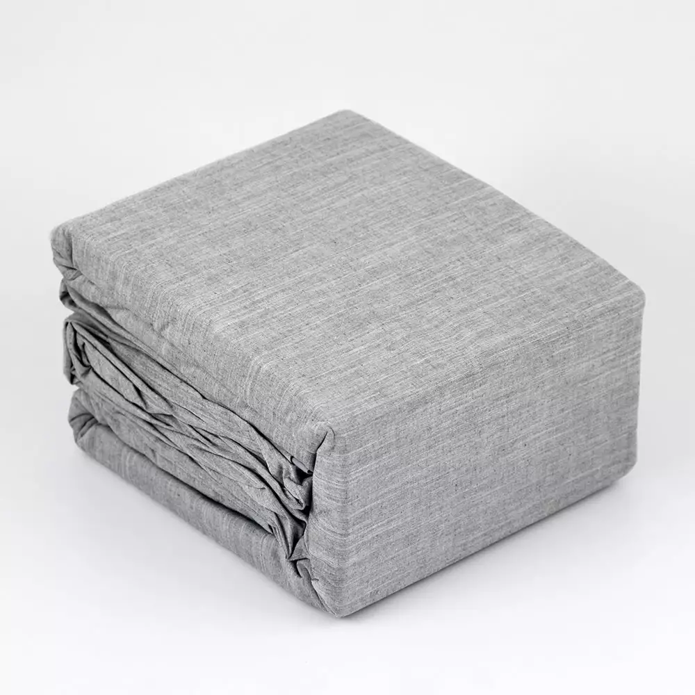 Juego De Duvet Expressions Queen 190X160Cm Gris Oscuro 100% Algodon