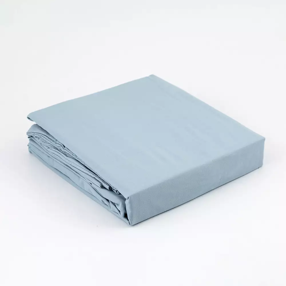 Juego De Sabanas Expressions Semidoble 190X120Cm Azul Claro 100%