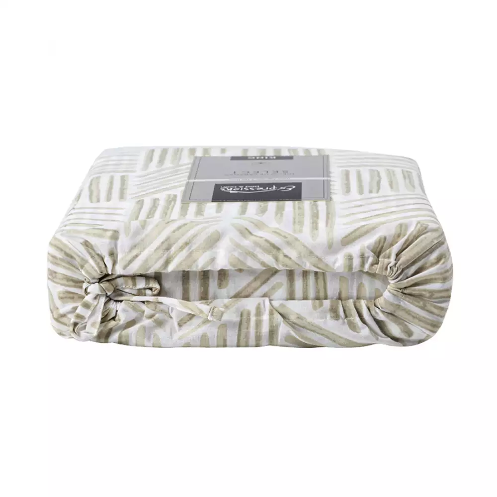 Juego Sabanas Expressions Geometric 150H Doble Gris 100% Algodon