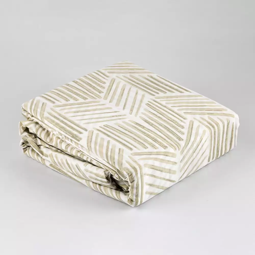 Juego Sabanas Expressions Geometric 150H Queen Gris 100% Algodon