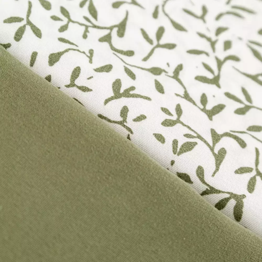 Juego Sabanas Expressions Set Basic Doble Verde 2 Ud 100% Poliest