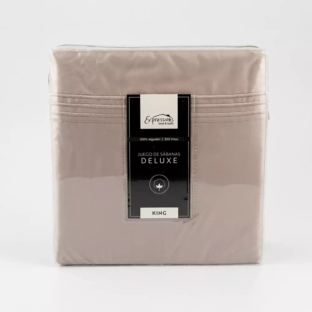 Juego Sabanas Expressions Ssk300Cbtt King 200X200X1Cm King Taupe
