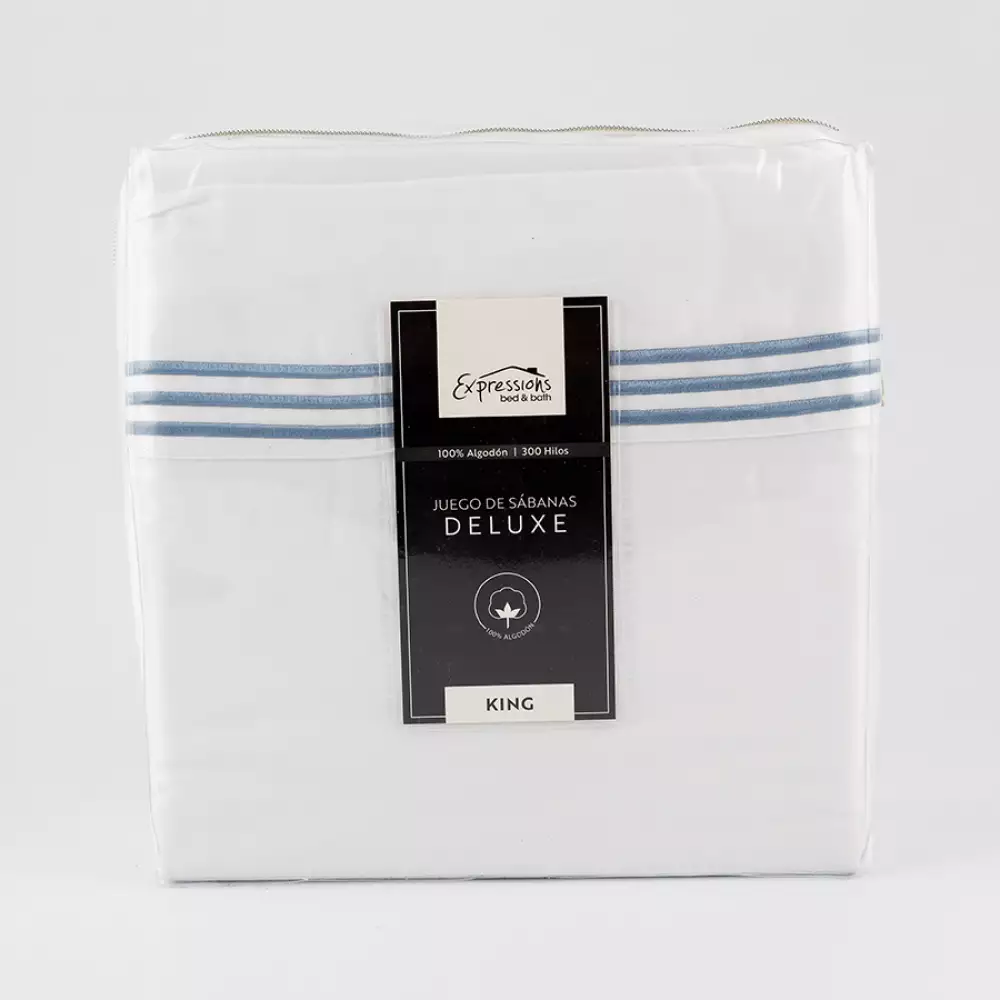Juego Sabanas Expressions Ssk300Cbws King 200X200X1Cm King Blan