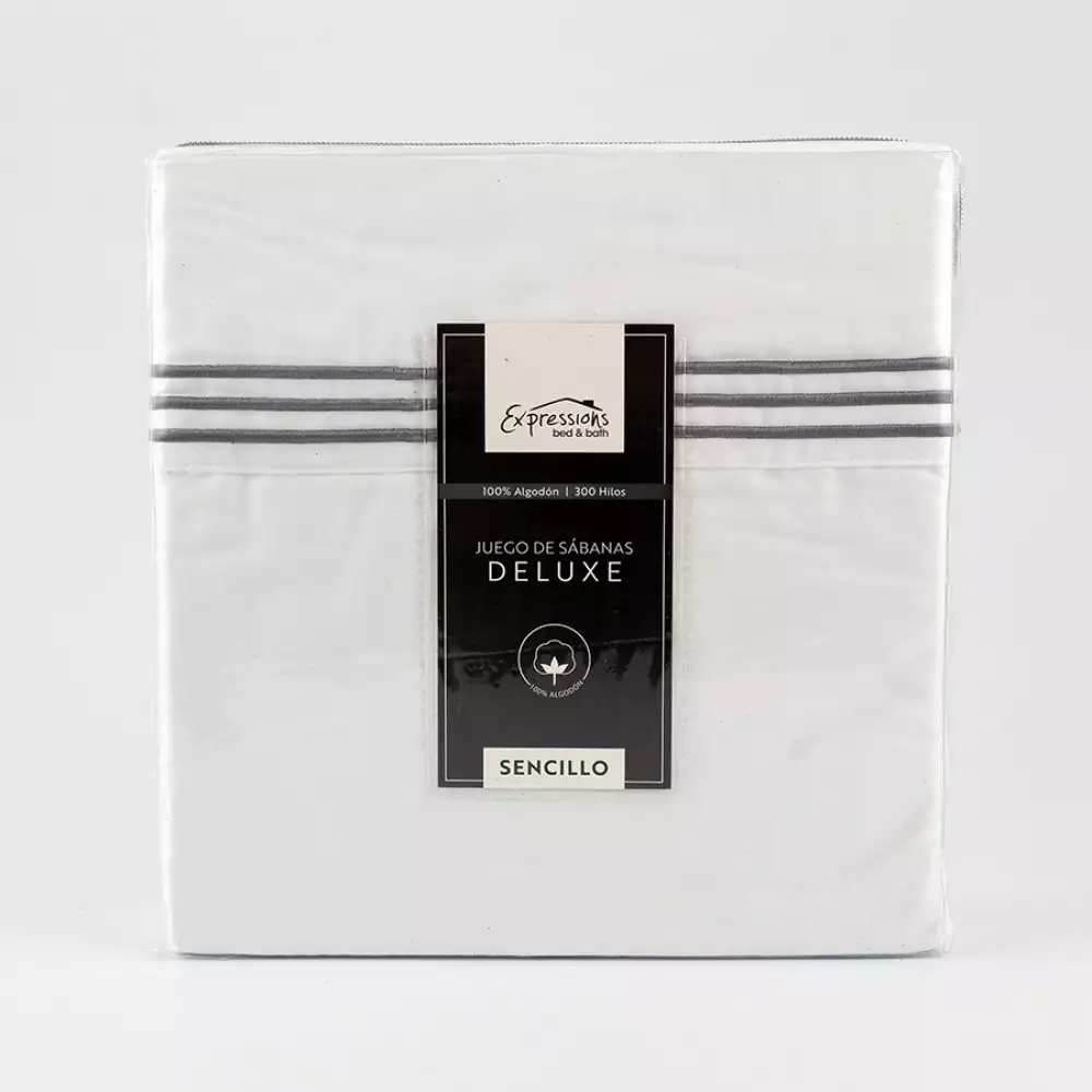 Juego Sabanas Expressions Sst300Cbwi Sencillo 190X100X1Cm Sencil