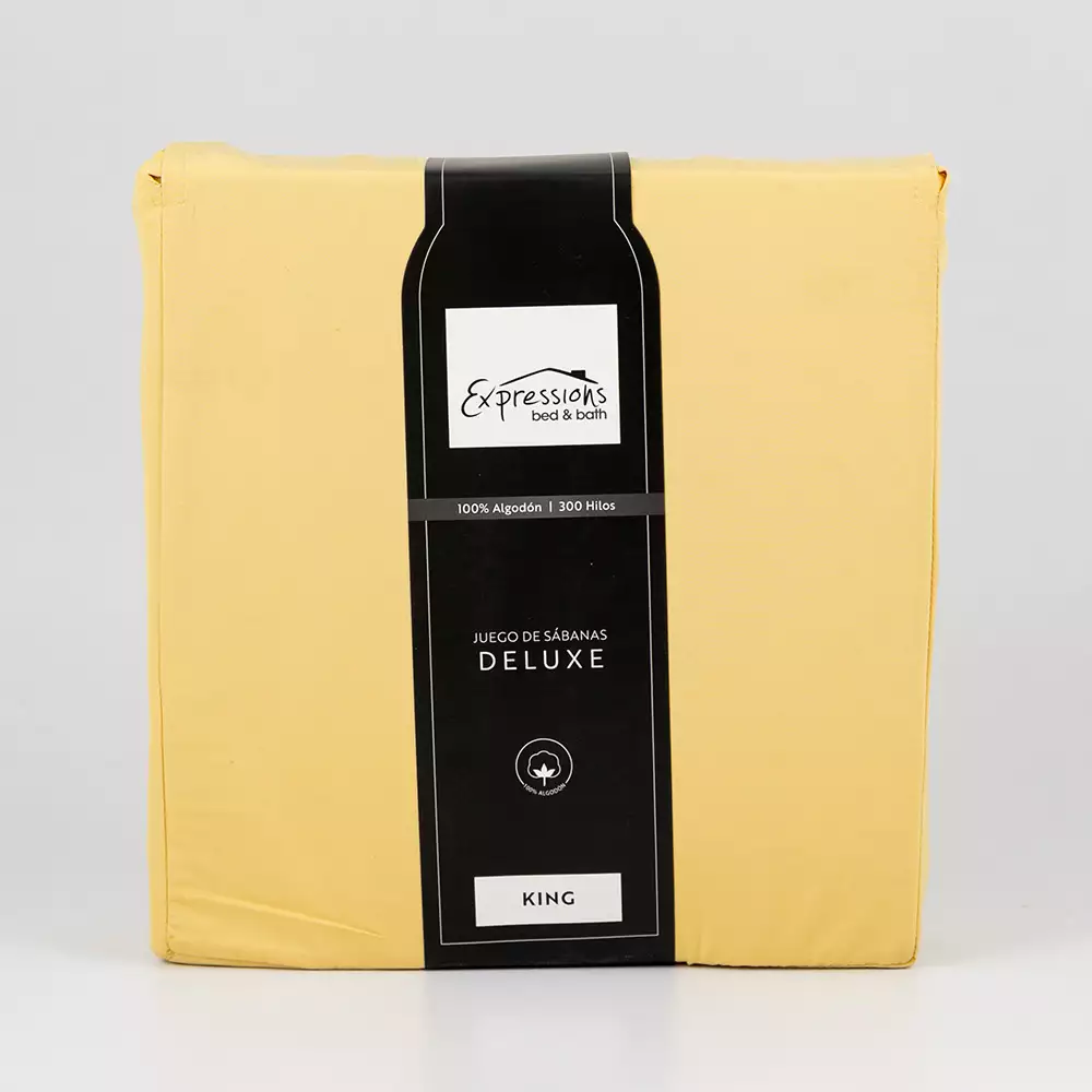 Juegos Sabana Expressions King 200X200Cm Amarillo 100% Algodon
