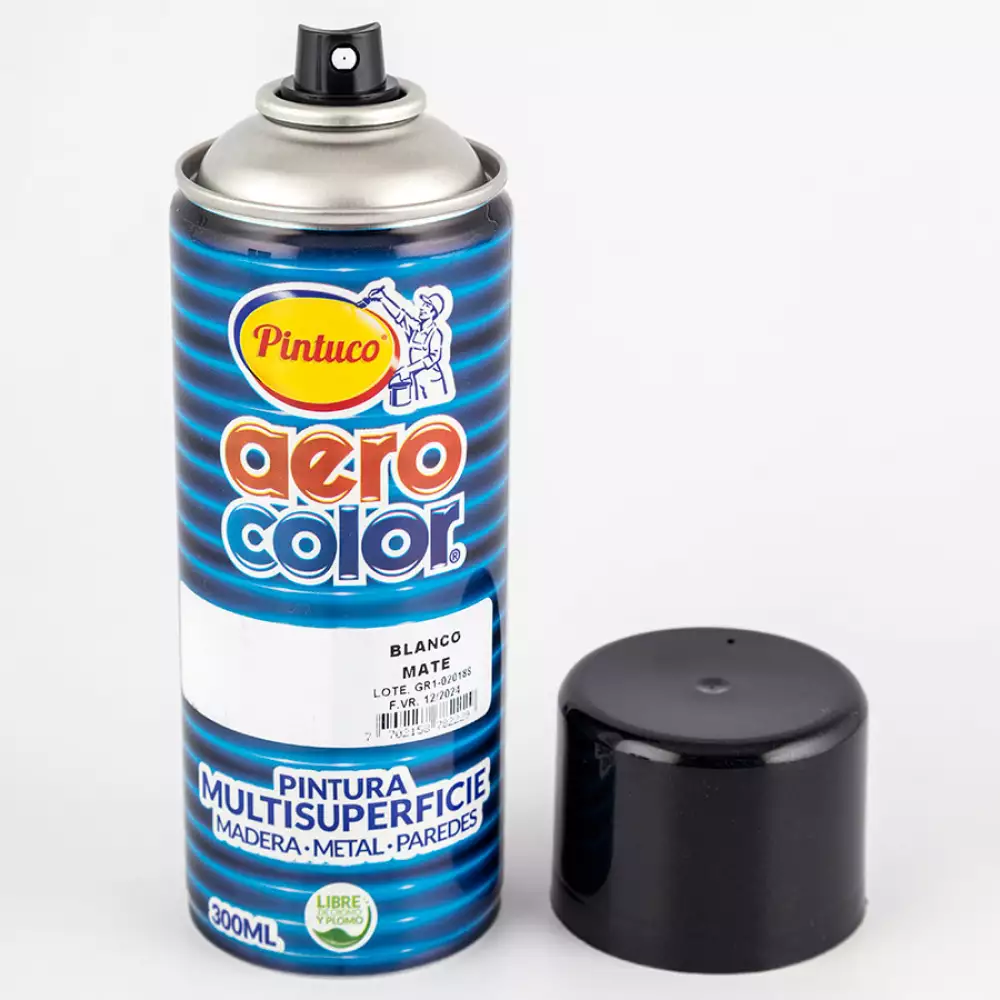 Laca aerocolor 10283196 aerosol blanco mate 300ml