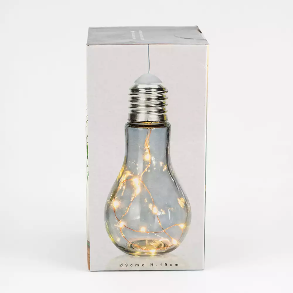 Lampara De Mesa Eleganza Una Luz 20X10Cm 40 W Metal 30% Textil