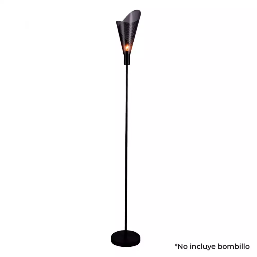 Lampara de piso yeray metalica negra