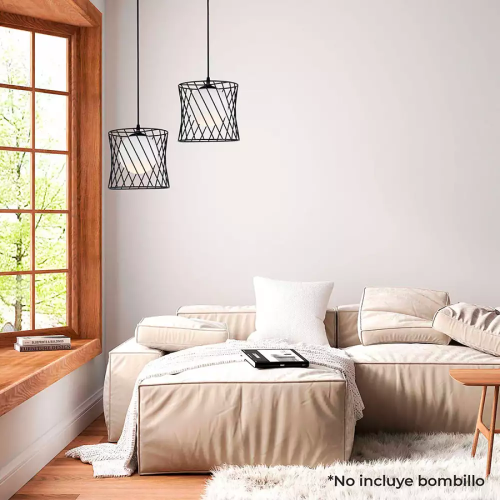 Lampara De Techo Lienxo Regina 42X26Cm Blanco 40 W Metal 20% T