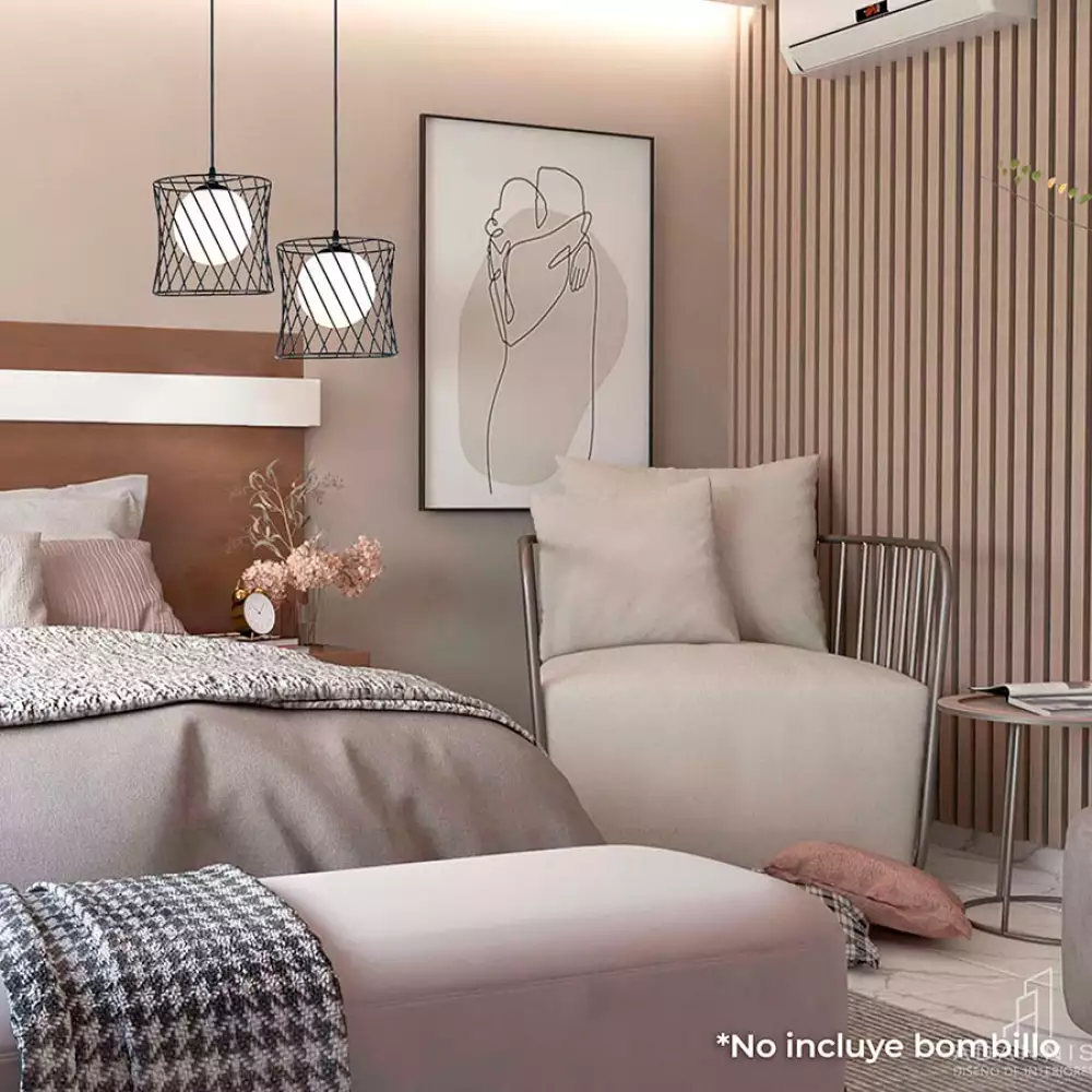 Lampara De Techo Lienxo Regina 42X26Cm Blanco 40 W Metal 20% T