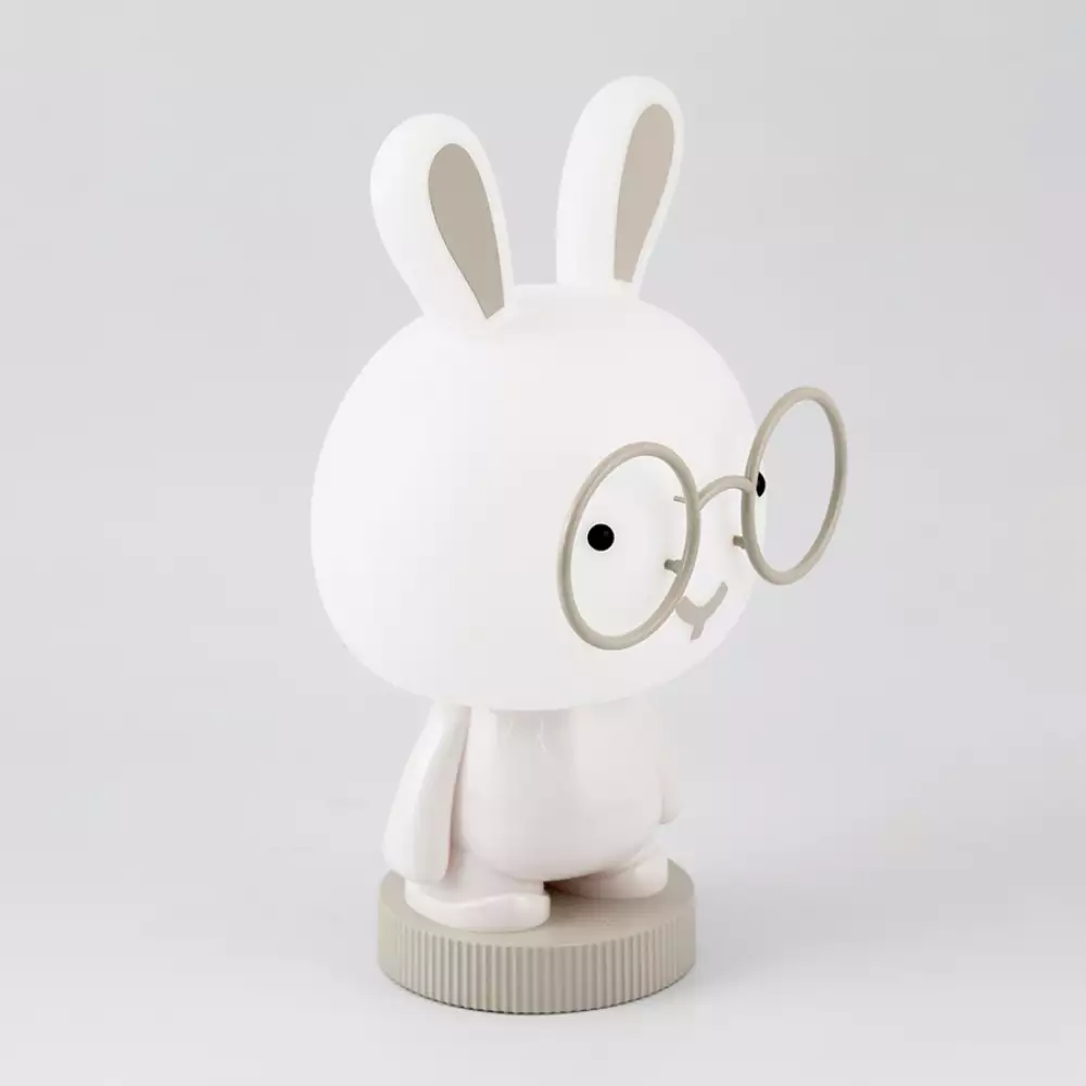 Lampara Mesa Infanti Ikelite Conejo 17X35Cm Blanco 2 W 100% Pla