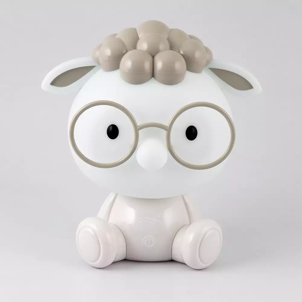 Lampara Mesa Infanti Ikelite Oveja 19X28Cm Blanco 2 W 100% Plas