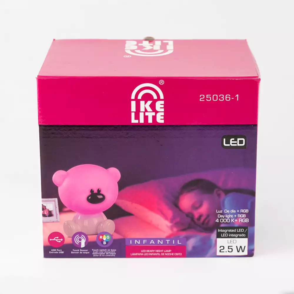 Lampara Mesa Infanti Ikelite Oveja 19X28Cm Blanco 2 W 100% Plas