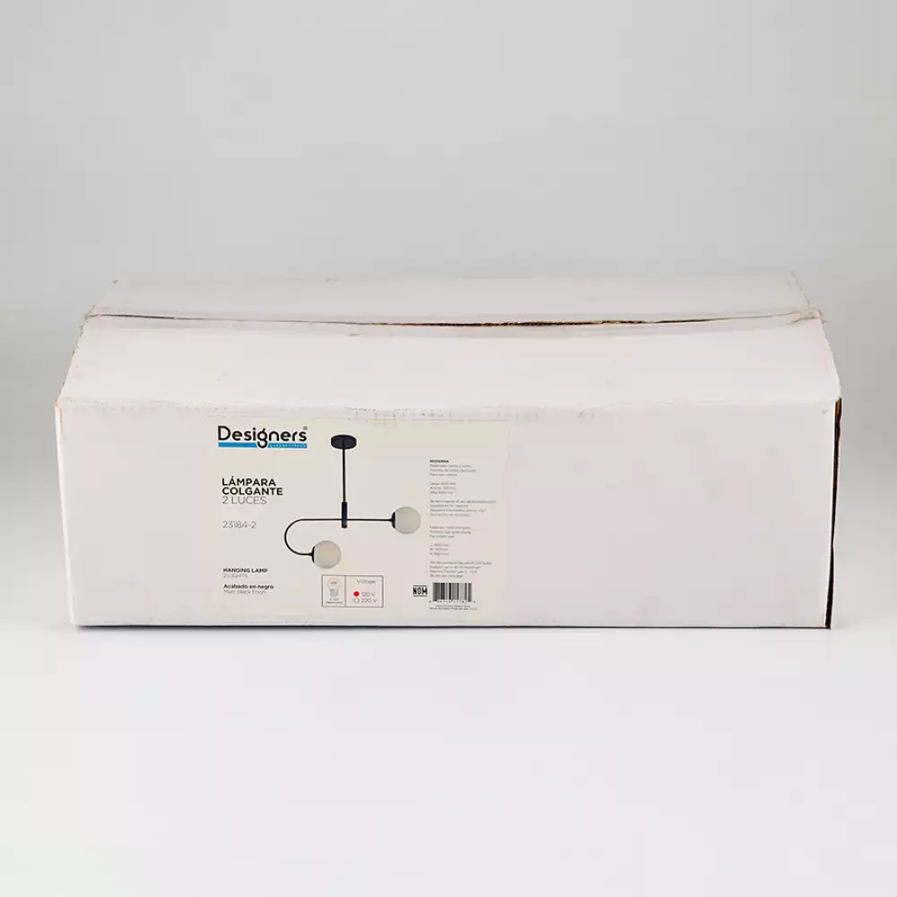 Lampara Techo Designers Lighting - Modern 13X65Cm Negro 40 W 8