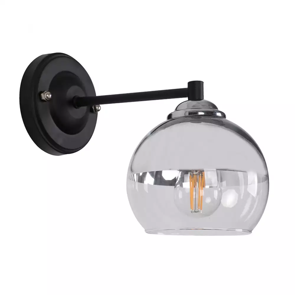 Lampara Techo Ikelite 13X17Cm Negro 40 W 80% Acero 20% Vidrio