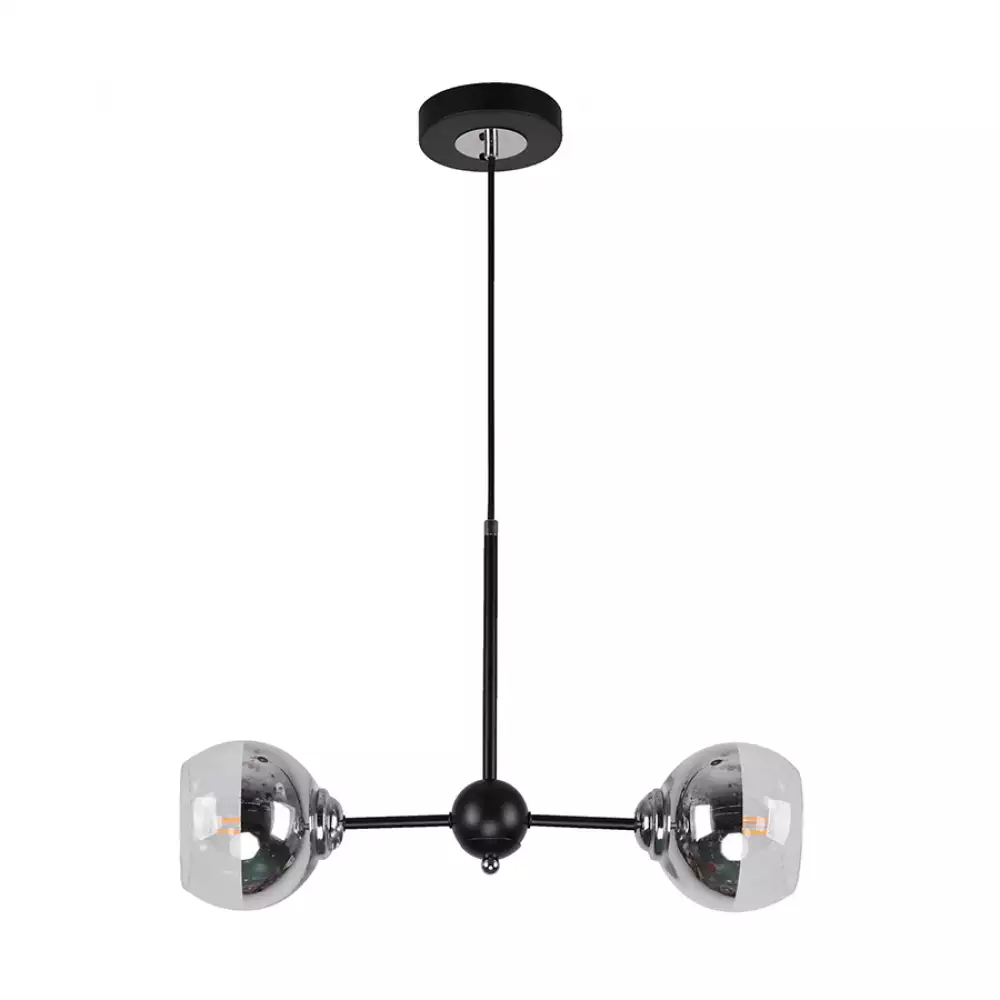 Lampara Techo Ikelite 13X80Cm Negro 40 W 80% Acero 20% Vidrio