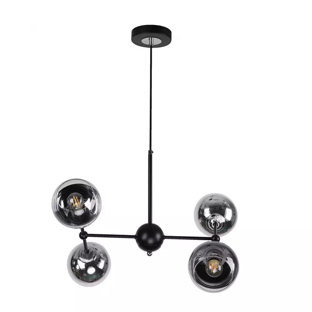 Lampara Techo Ikelite 43X81Cm Negro 40 W 80% Acero 20% Vidrio