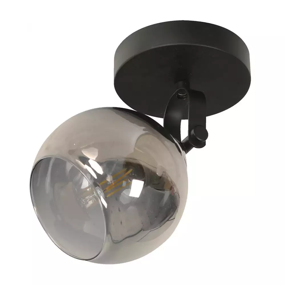 Lámpara Techo Reflectora Negro 1L E27 40W