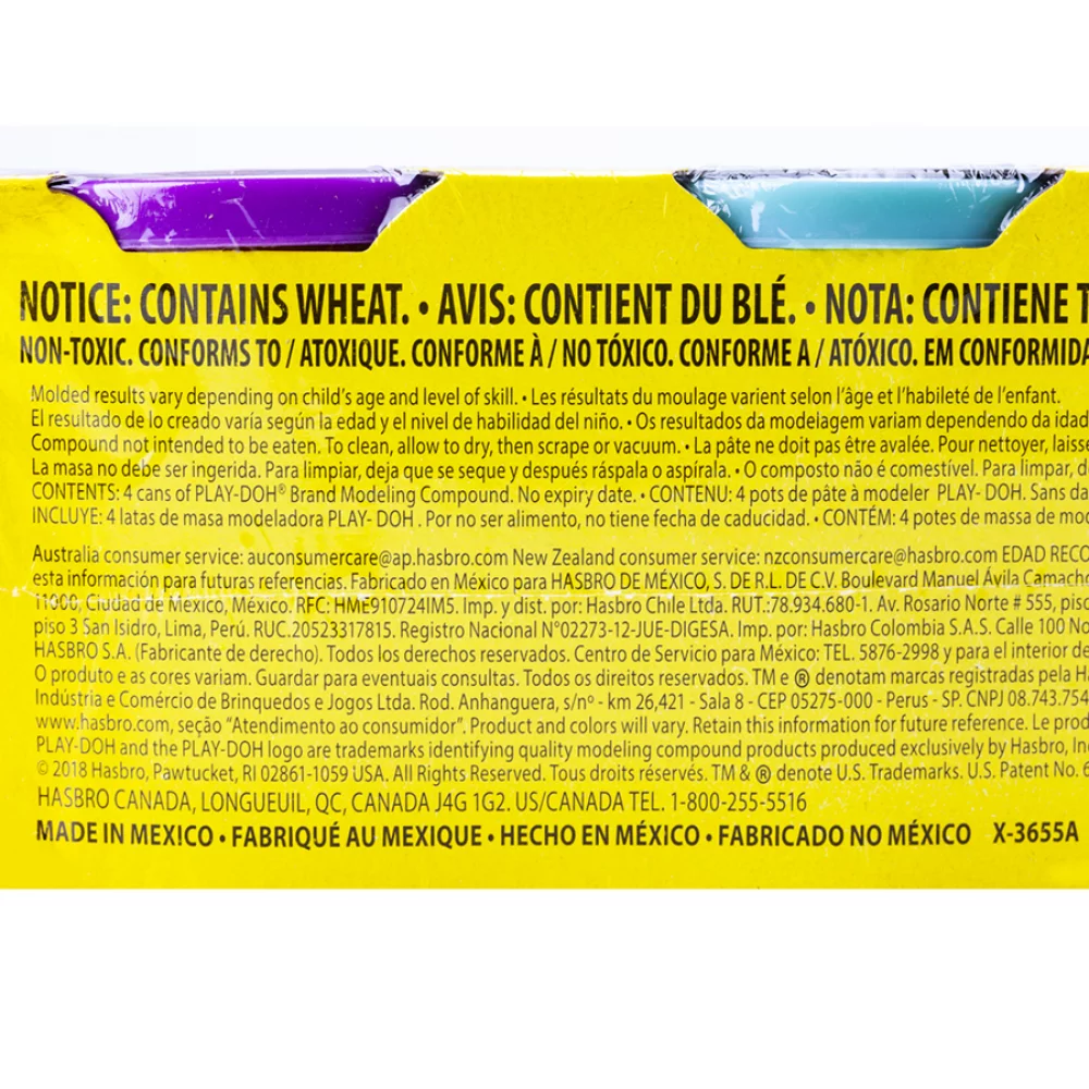 Lata Play Doh Set 4 Ud B5517