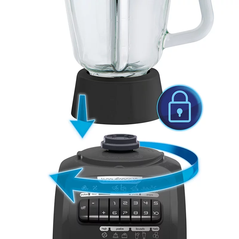 Licuadora Imusa Infiny Gris 1.75 Lt 600 W Vidrio