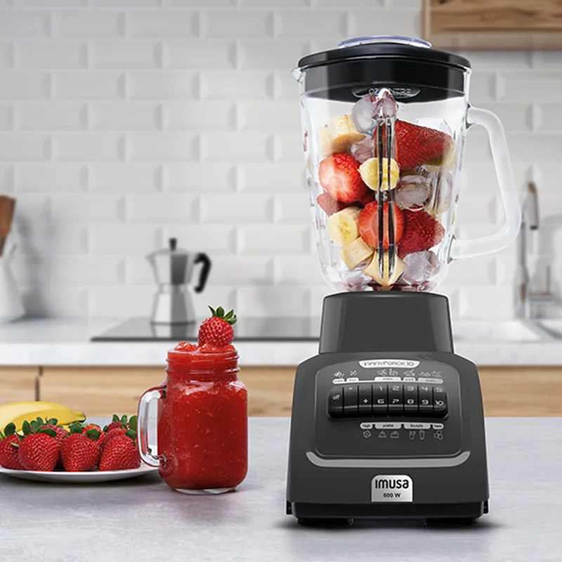 Licuadora Imusa Infiny Gris 1.75 Lt 600 W Vidrio