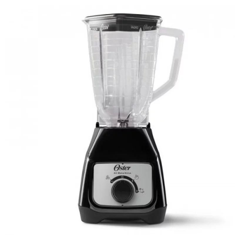 Licuadora Oster 550W 2 Vel + Pulso Vaso Plastico 1.3 Lt Negra Peri