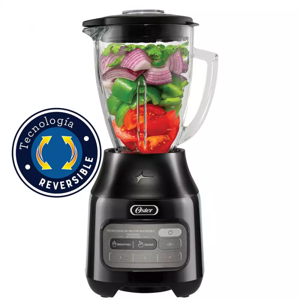 Licuadora Reversible Oster 3 Velocidades Negro 1.25 Lt 800 W 600