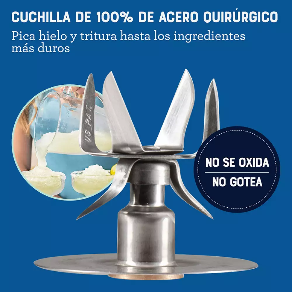 Licuadora Reversible Oster 3 Velocidades Negro 1.25 Lt 800 W 600