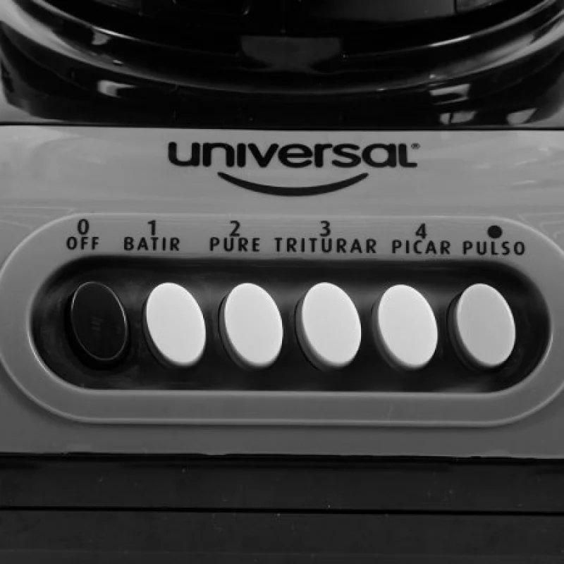 Licuadora Vaso Vídrio Universal Negro/Transparente