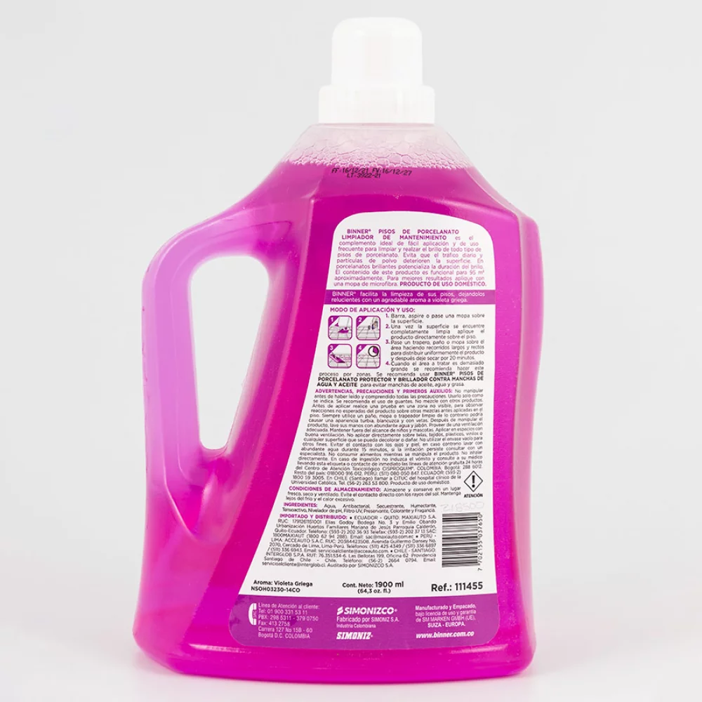 Limpiador Binner Porcelanato 1900 Ml