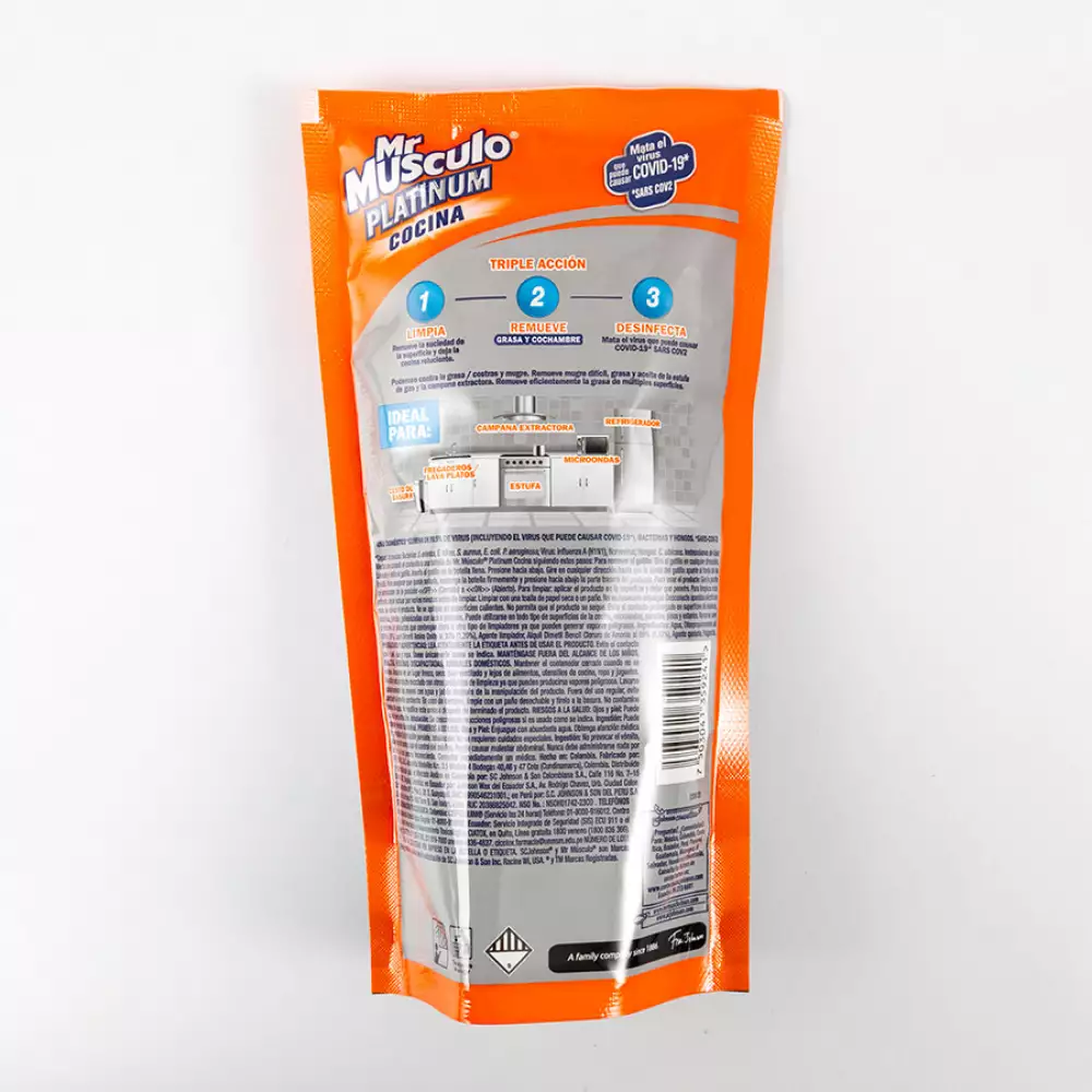 Limpiador Mr Musculo Multiusos 500 Ml 12 Ud Limon 369921