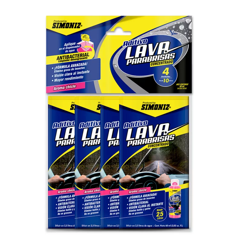 Limpiaparabrisas 60Ml Simoniz Lila Con Amarillo