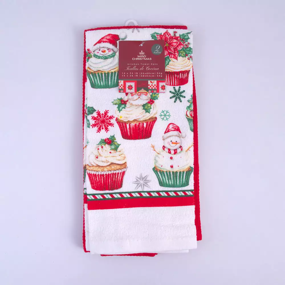 Limpiones Miro Christmas Santa - Blanco 35X60Cm Algodon 831-2790-121100E